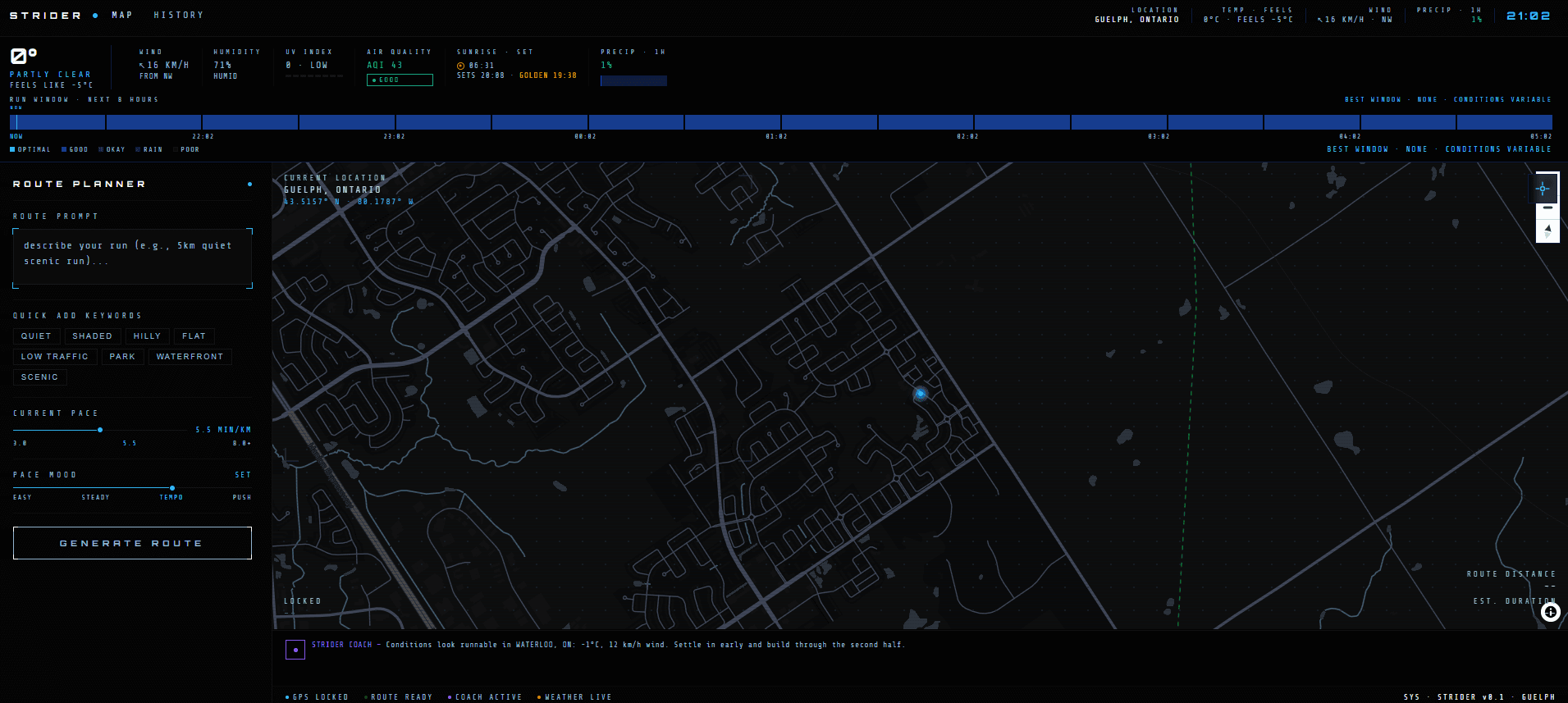 strider project preview